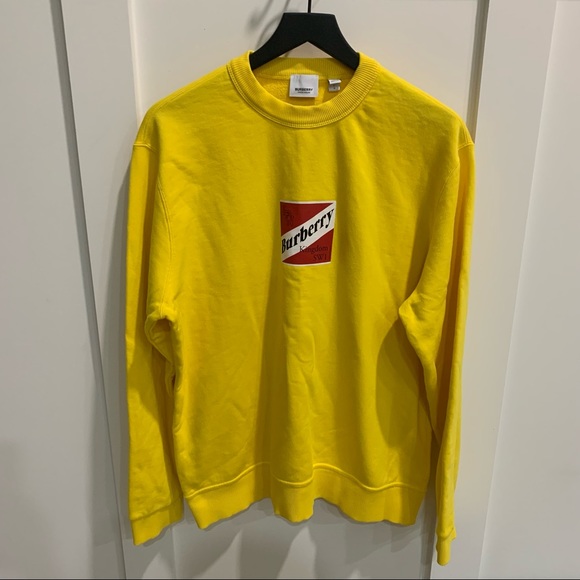 Authentic Burberry Kingdom Sweatshirt, Yellow, L - Picture 2 of 3